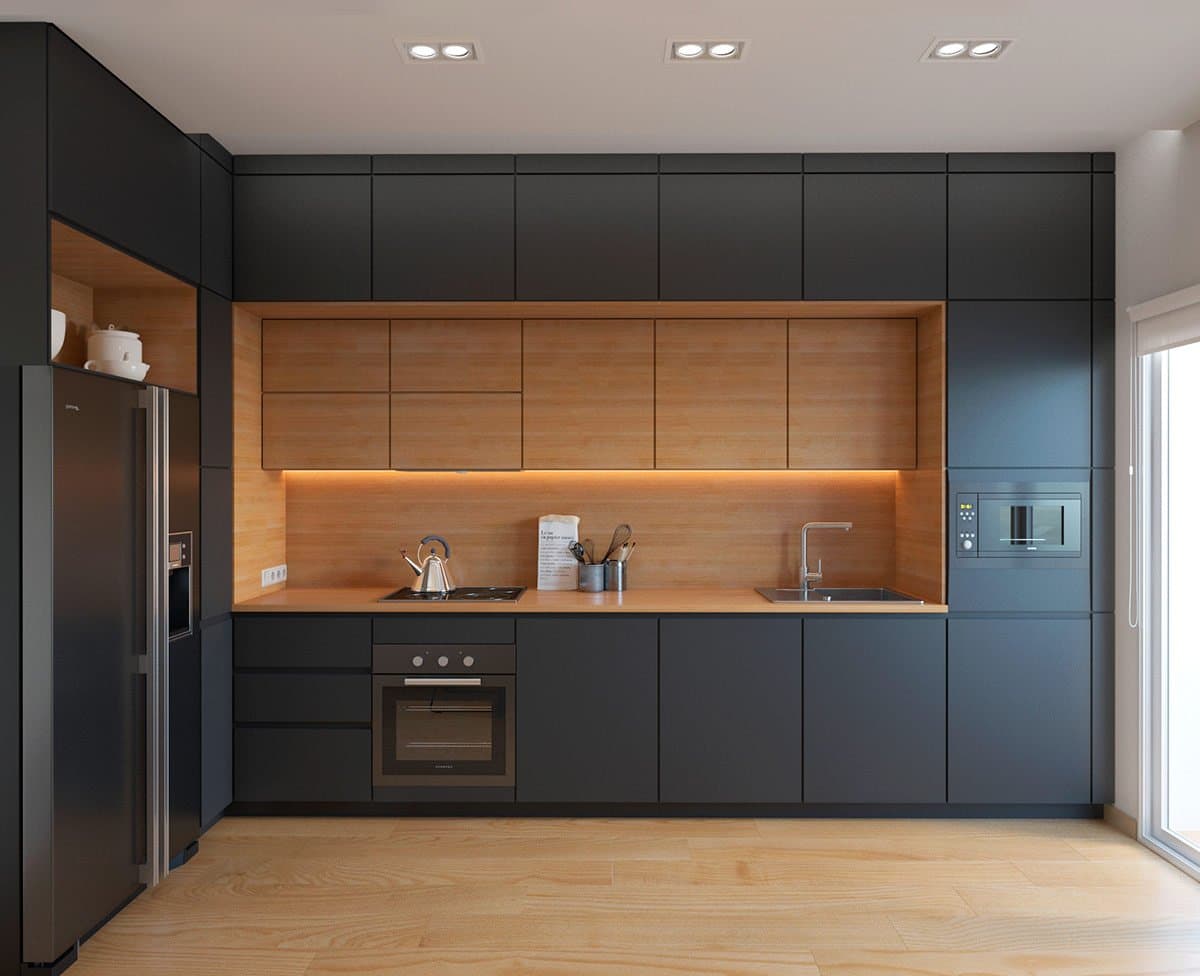מטבח מודרני אפור מאט